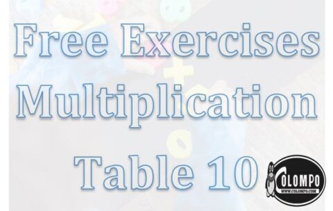 Free, Exercises, Multiplication, Table, 10