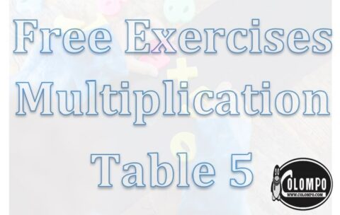 Free Exercises Multiplication Table 5