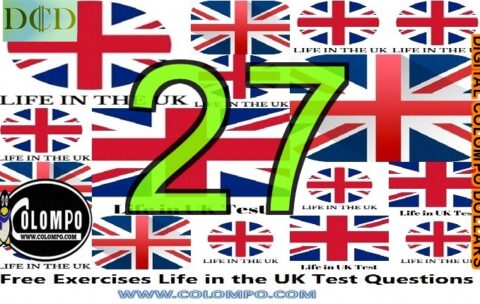 Free Exercises Life in the UK Test Questions 27